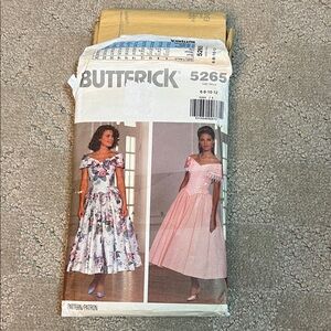 Butterick 5265 Misses’ Dress 2 variations